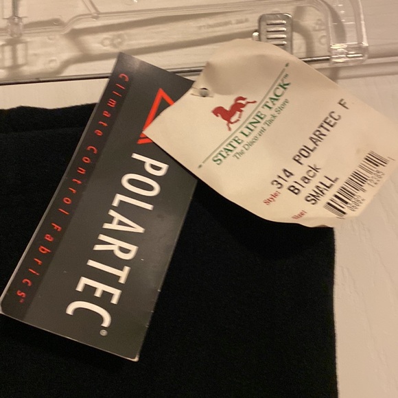 NWT State Line Tack Polartec Fleece Full Seat Riding Breeches Size S Black - Picture 3 of 9